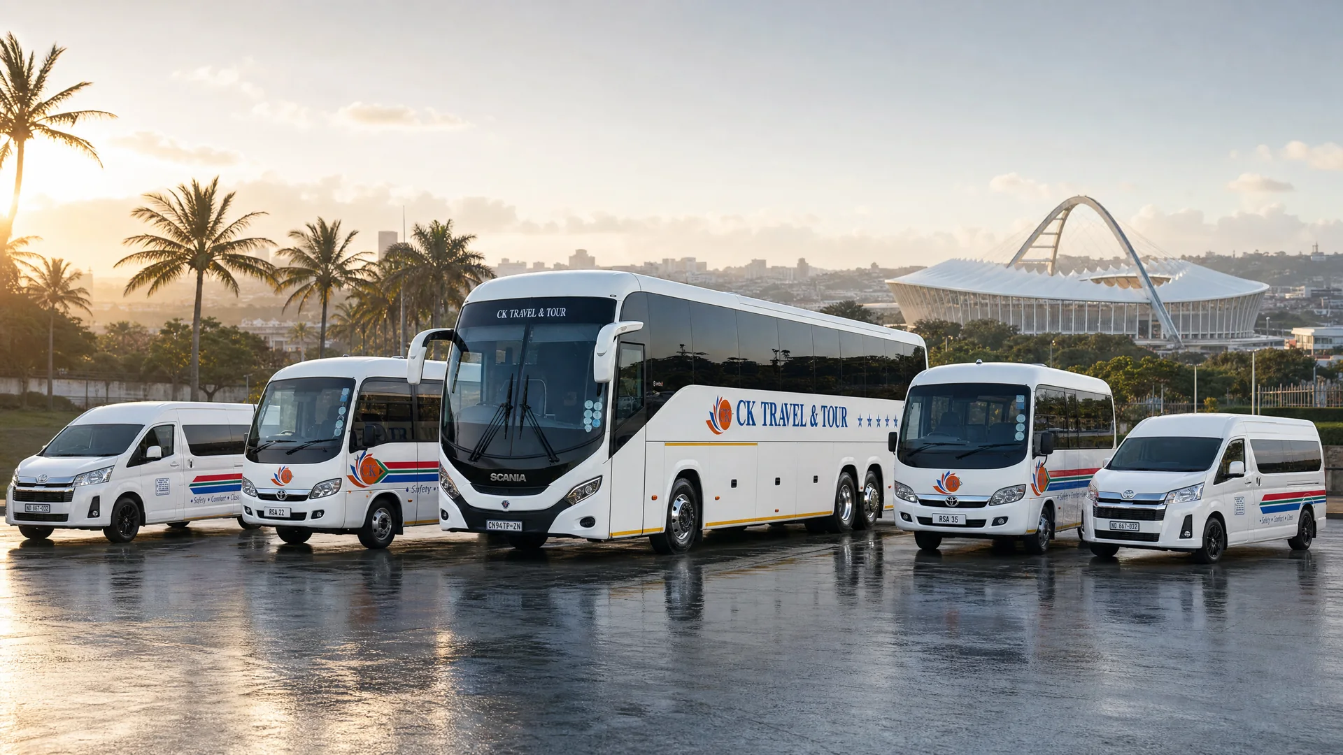 CK Travel & Tour fleet in Durban